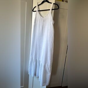 Beautiful White Italian Linen Dress